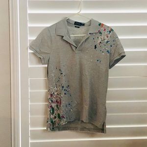 Polo by Ralph Lauren splatter paint polo size M
